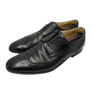 Ambiorix Brogues Derby Shoes 43.5 US 9.5 BLACK Belgium Leather Men's